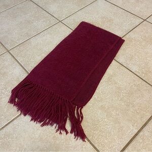 Peruvian Link Alpaca Collection Scarf Burgundy‎ 100% Alpaca Fringe